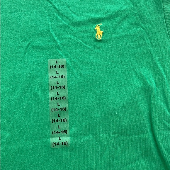 Polo by Ralph Lauren Green T-Shirt boys size L - Picture 3 of 4